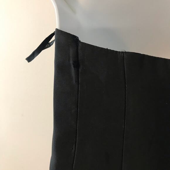 Vintage Y2K Jessica McClintock Gunne Sax Black Satin Rhinestone Corset Bustier - Picture 8 of 13